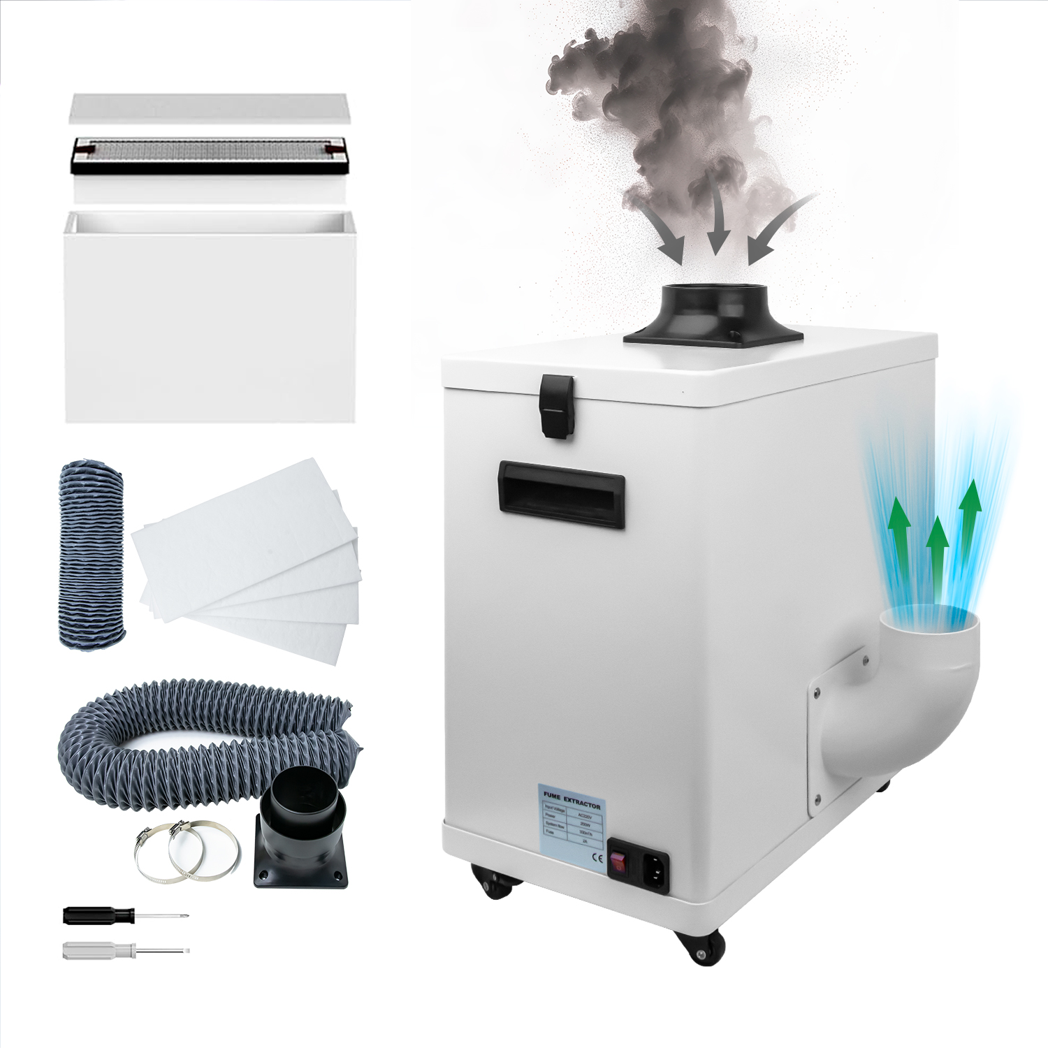 Electronics Repair Shop - Laser Smoke Purifier FES200L Mobile Fume