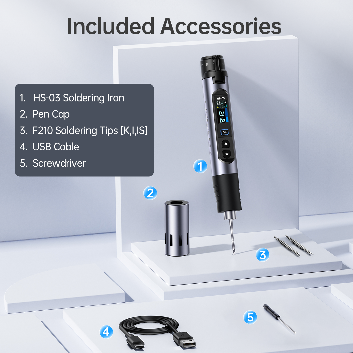 Electronics Repair Plus - HS03 Plus 100-450°C Cordless Soldering Iron