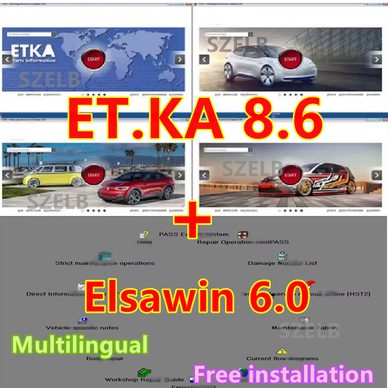 Electronics Repair Parts - Newest ET KA 8.6+Elsawin 6.0For V/W+AU//DI+SE//AT+SKO//DA