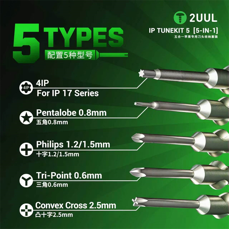 2UUL SD25 IP TUNEKIT 5 Screwdr – обзор и цена Pentalobe Screwdriver Set