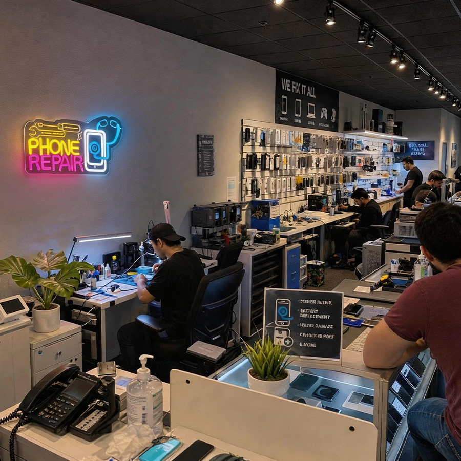 Phone Repair Neon Sign For Wal – обзор и цена Electronics Repair Shop