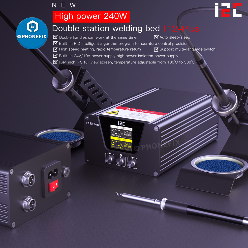 i2C T12 PLUS Soldering Station – обзор и цена Electronics Repair Plus